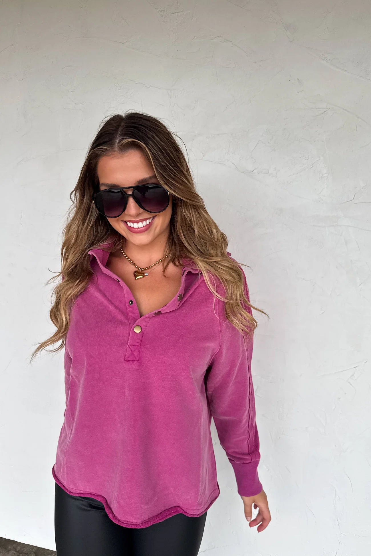 Marley Snap Button Sweatshirt by Blakeley