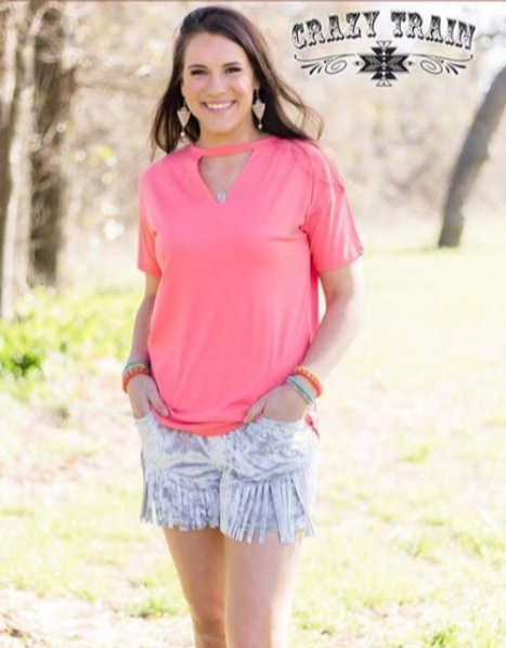 Crazy Train Silver Fringe Shorts