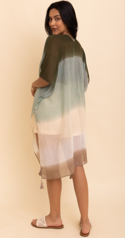 Sage Ombre Kimono