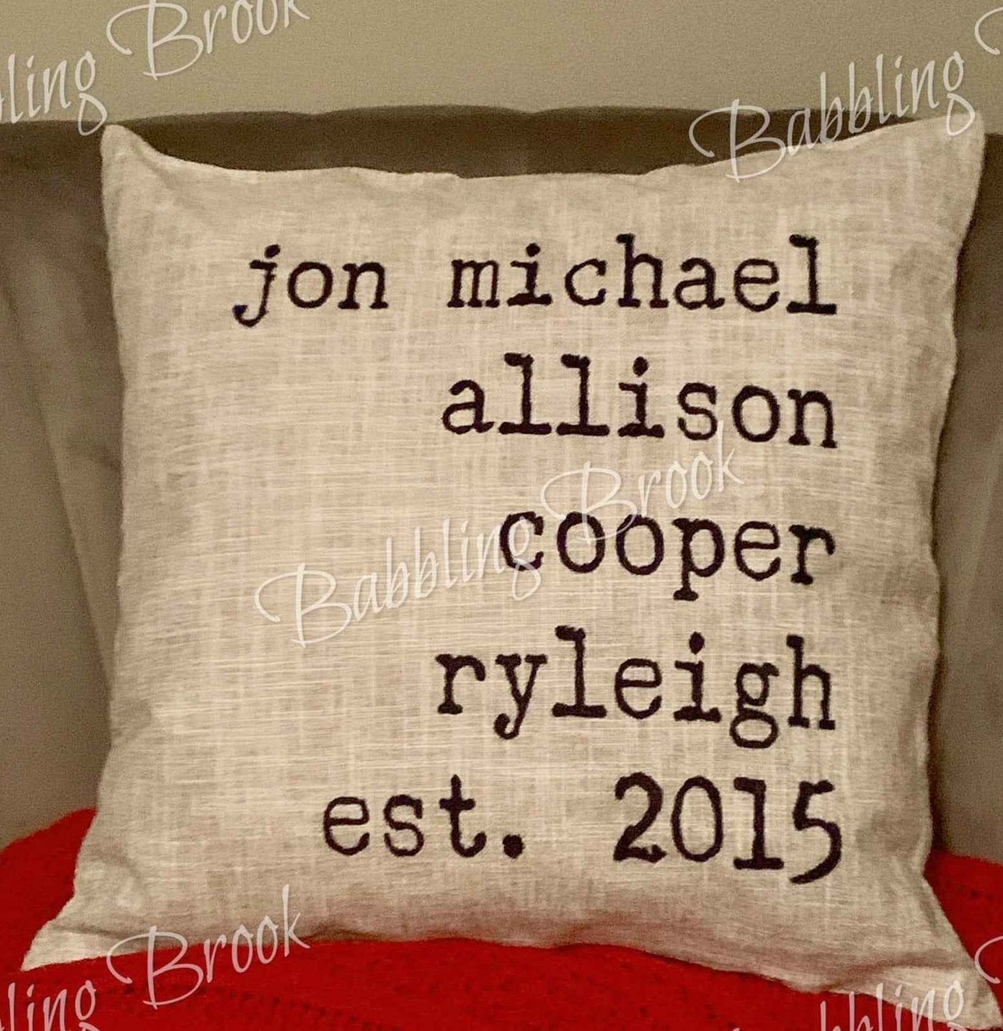 Personalized Pillow Cover