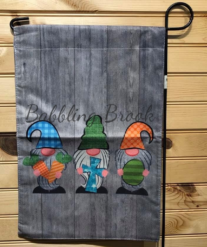 Easter Gnome Garden Flag