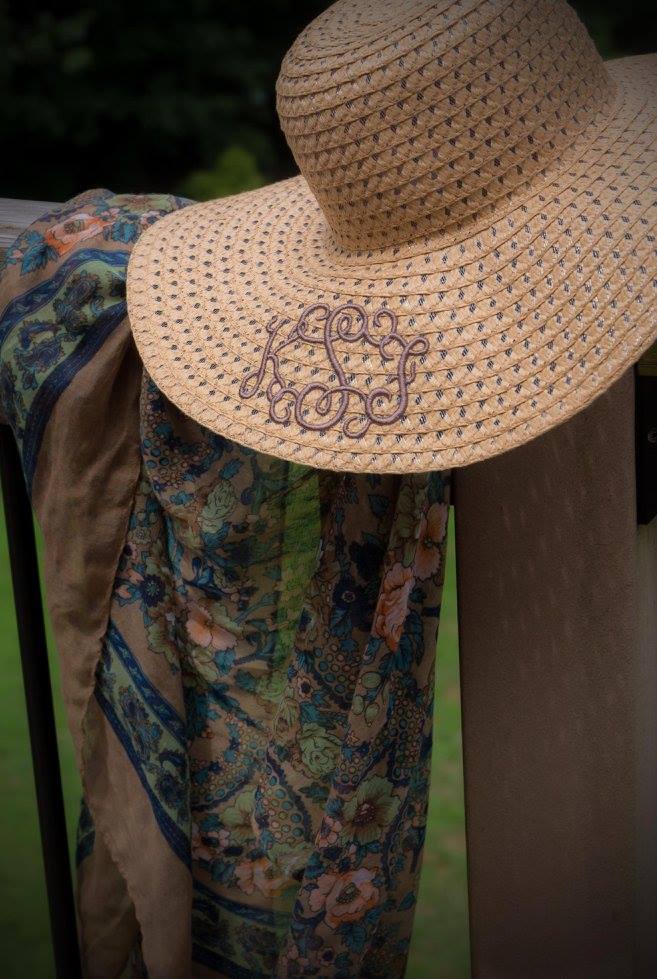 Monogrammed Floppy Hat