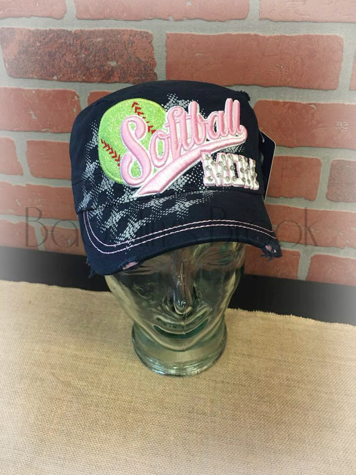 Baseball and Softball Mom Hats cap
