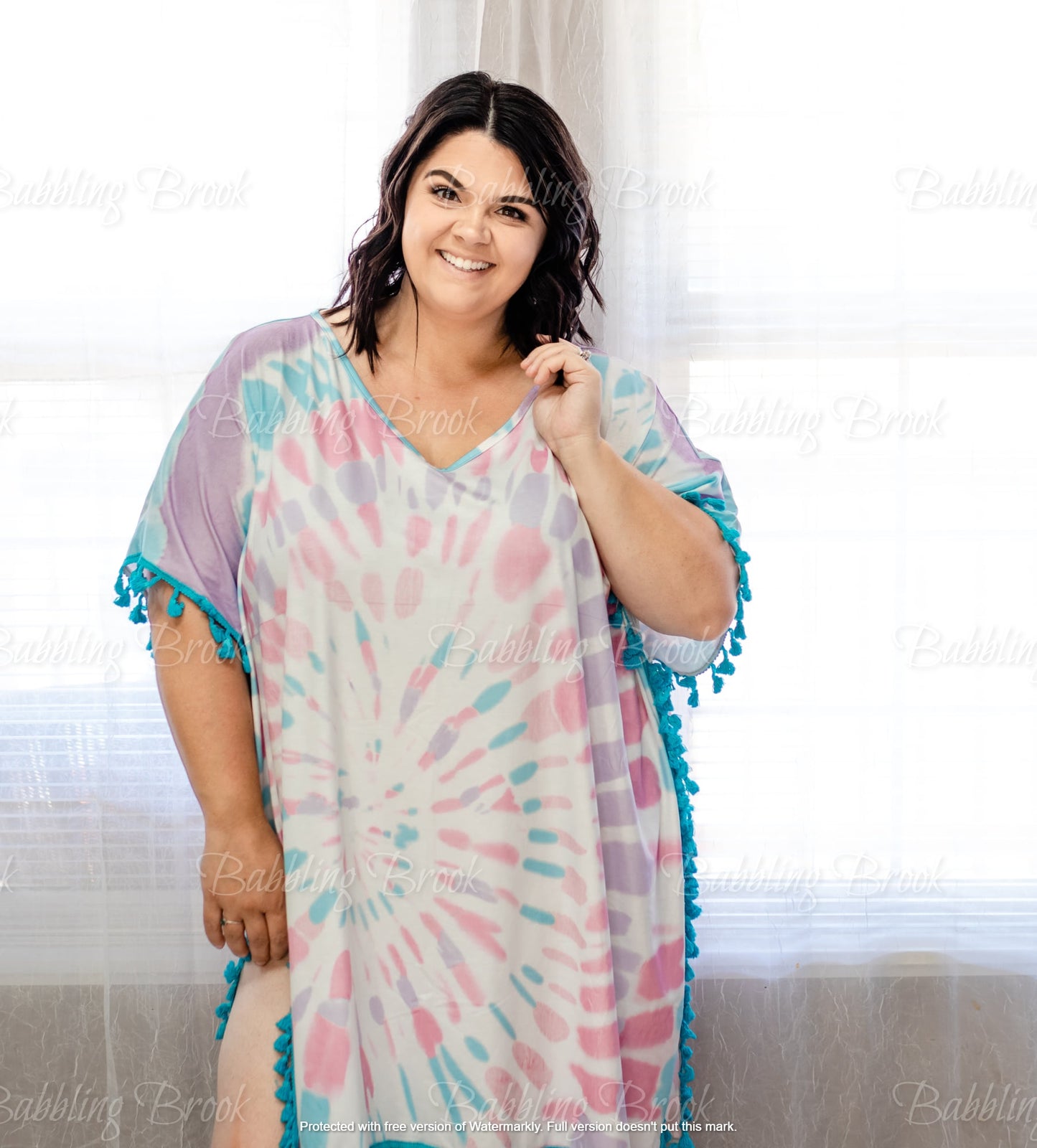 Tie Dye Bathing Suit Cover Up