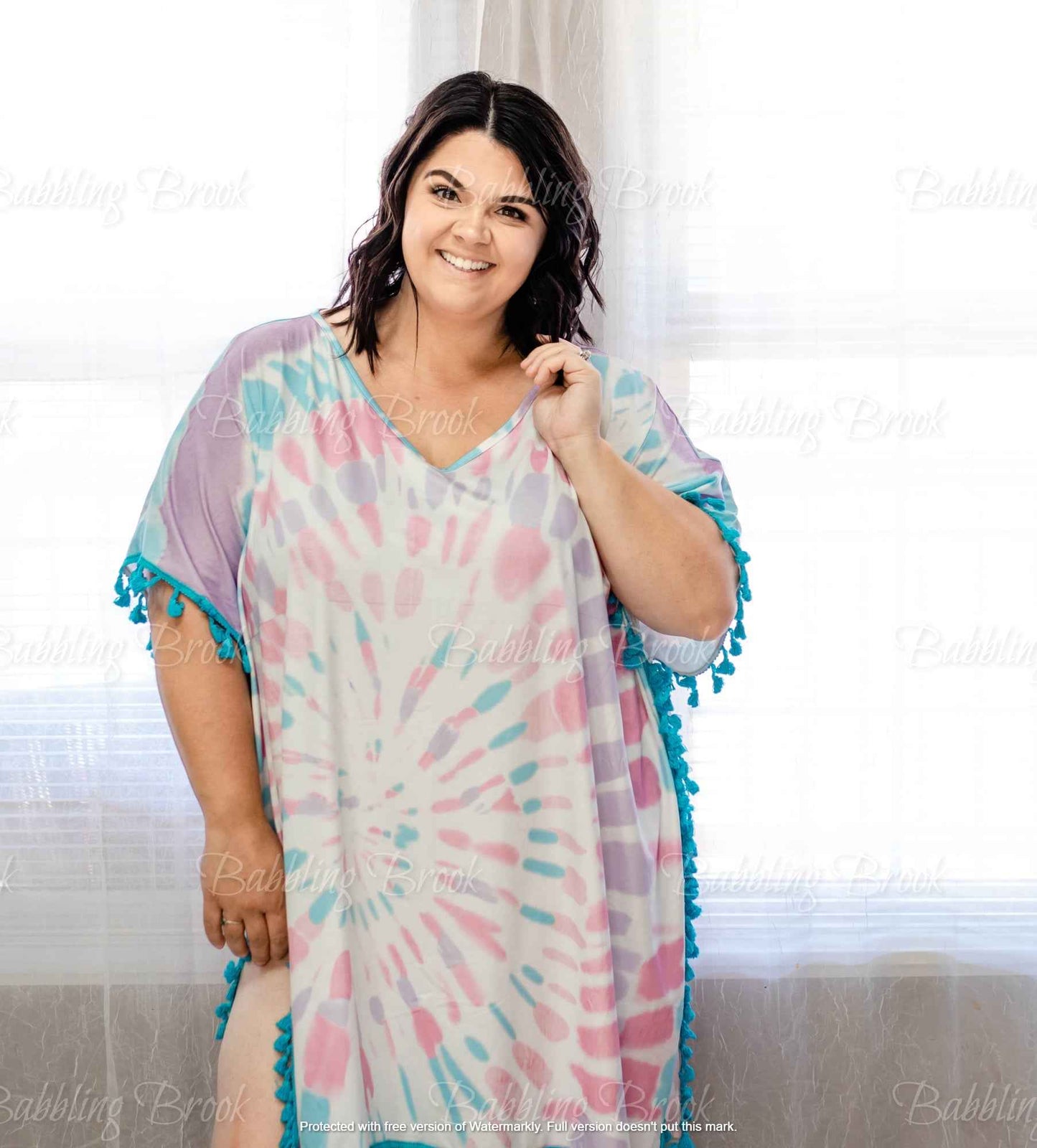 Tie Dye Bathing Suit Cover Up