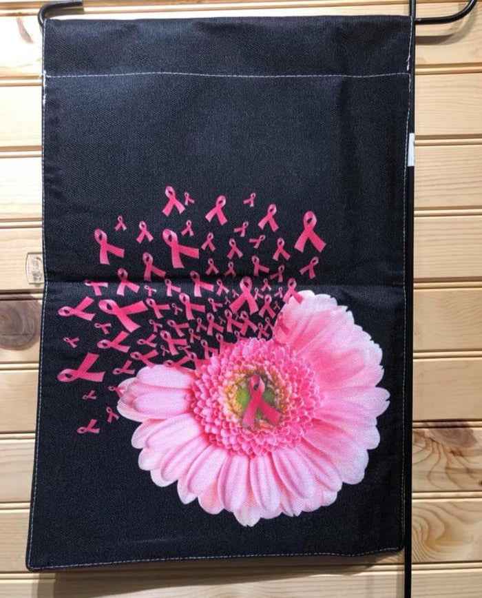 Breast Cancer Awareness Garden Flag