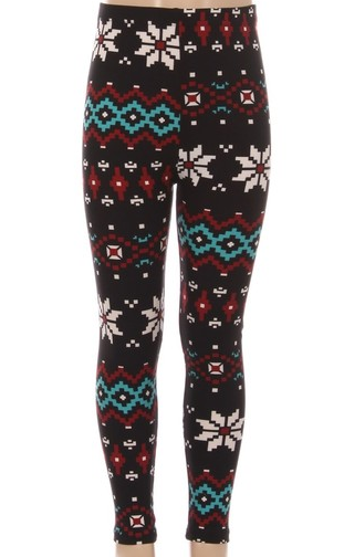 Girl's Snowflake Leggings