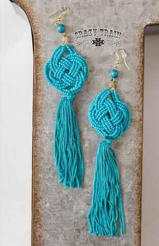Crazy Train Turquoise Cattywampus Earrings- RTS