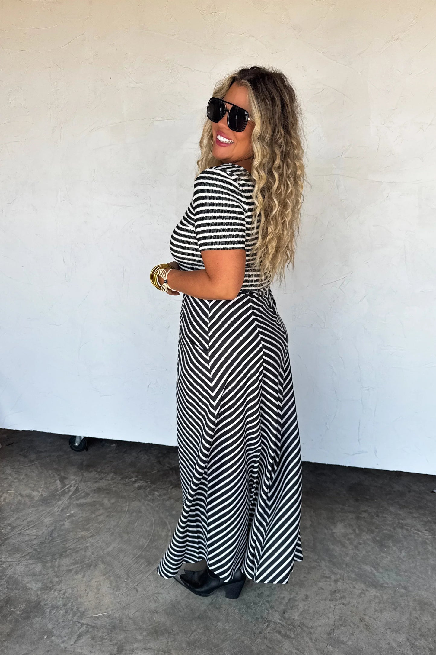 PREORDER: Calista Stripe Dress