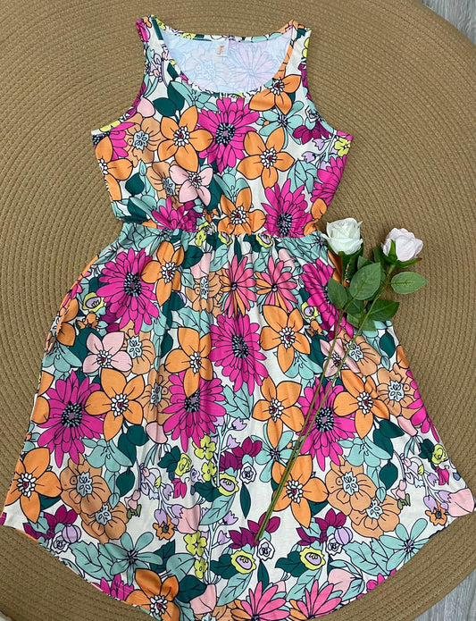Retro Floral Dear Dress