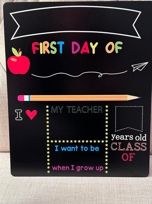 First and Last Day of School Boards