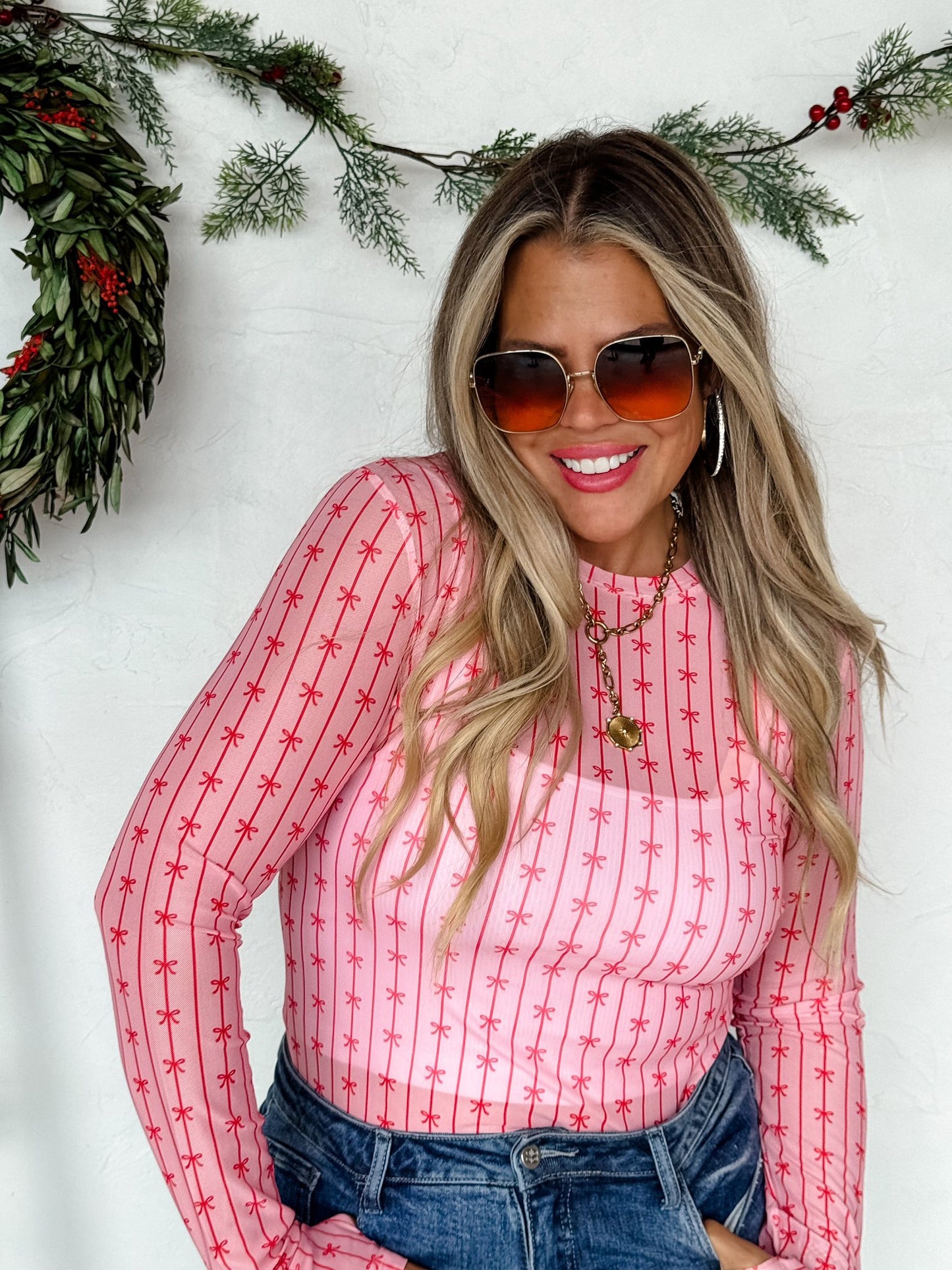 PREORDER: Christmas Dress It Up Mesh Shirt