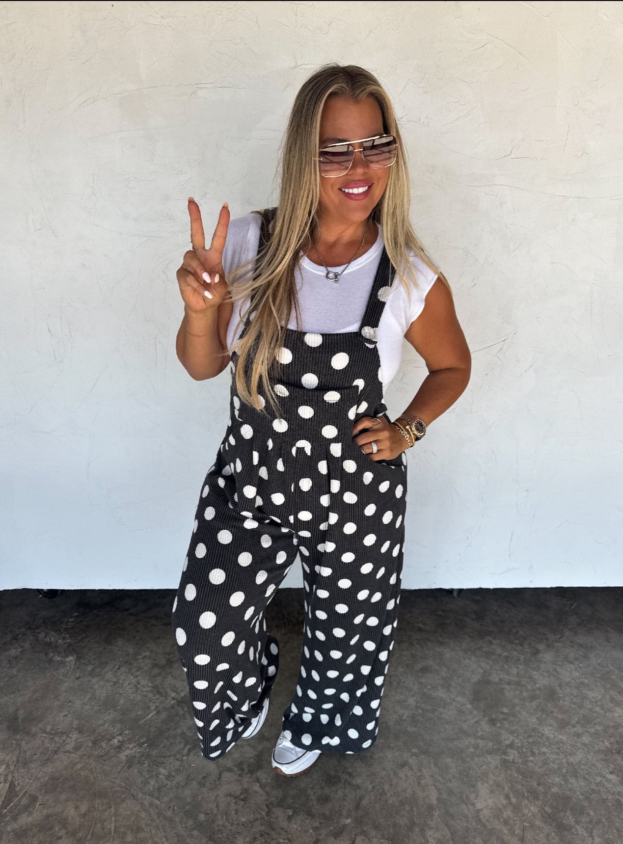 Polka Dot Karli Boho Overalls by Blakeley