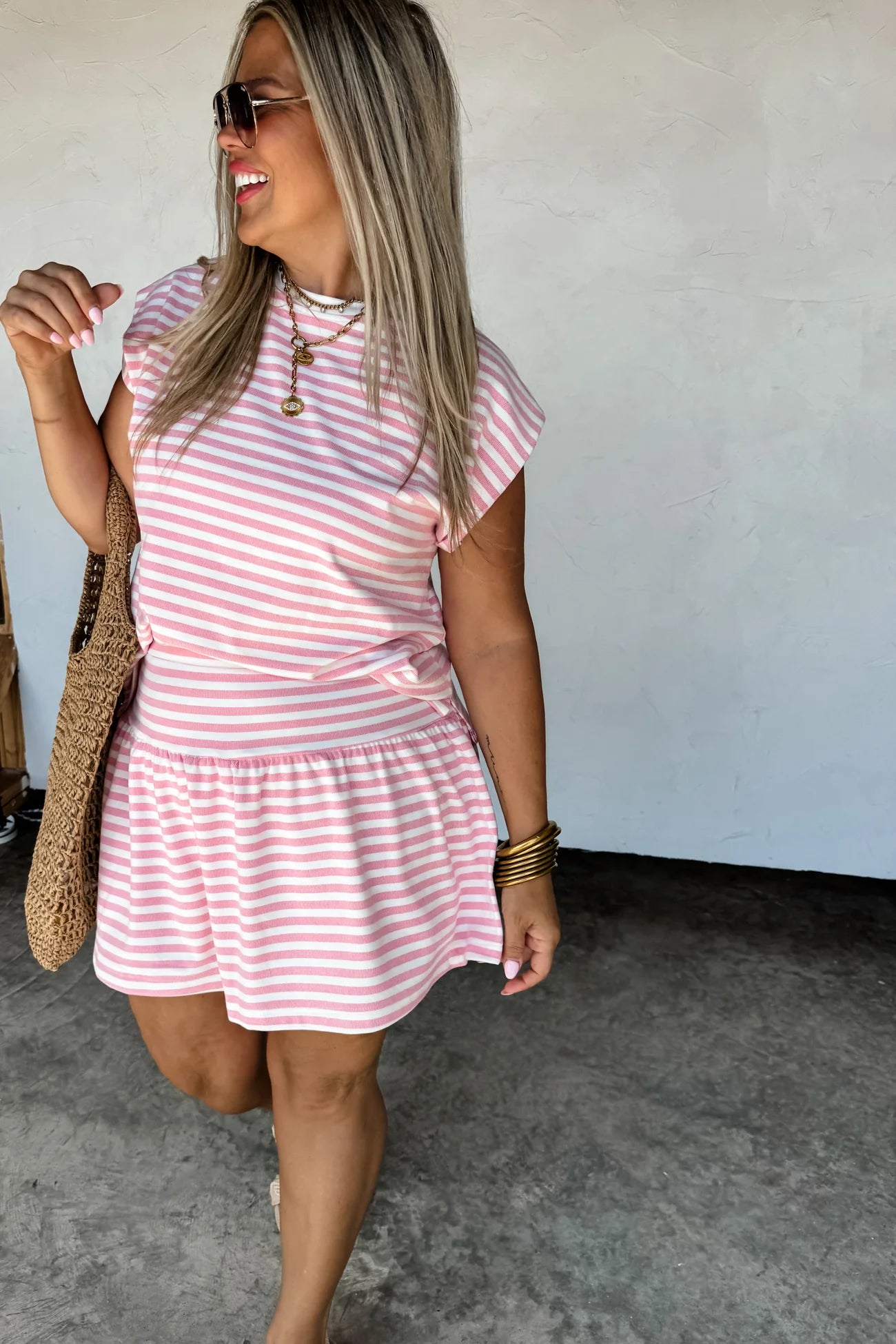 Coastal Stripes Skort Set by Blakeley
