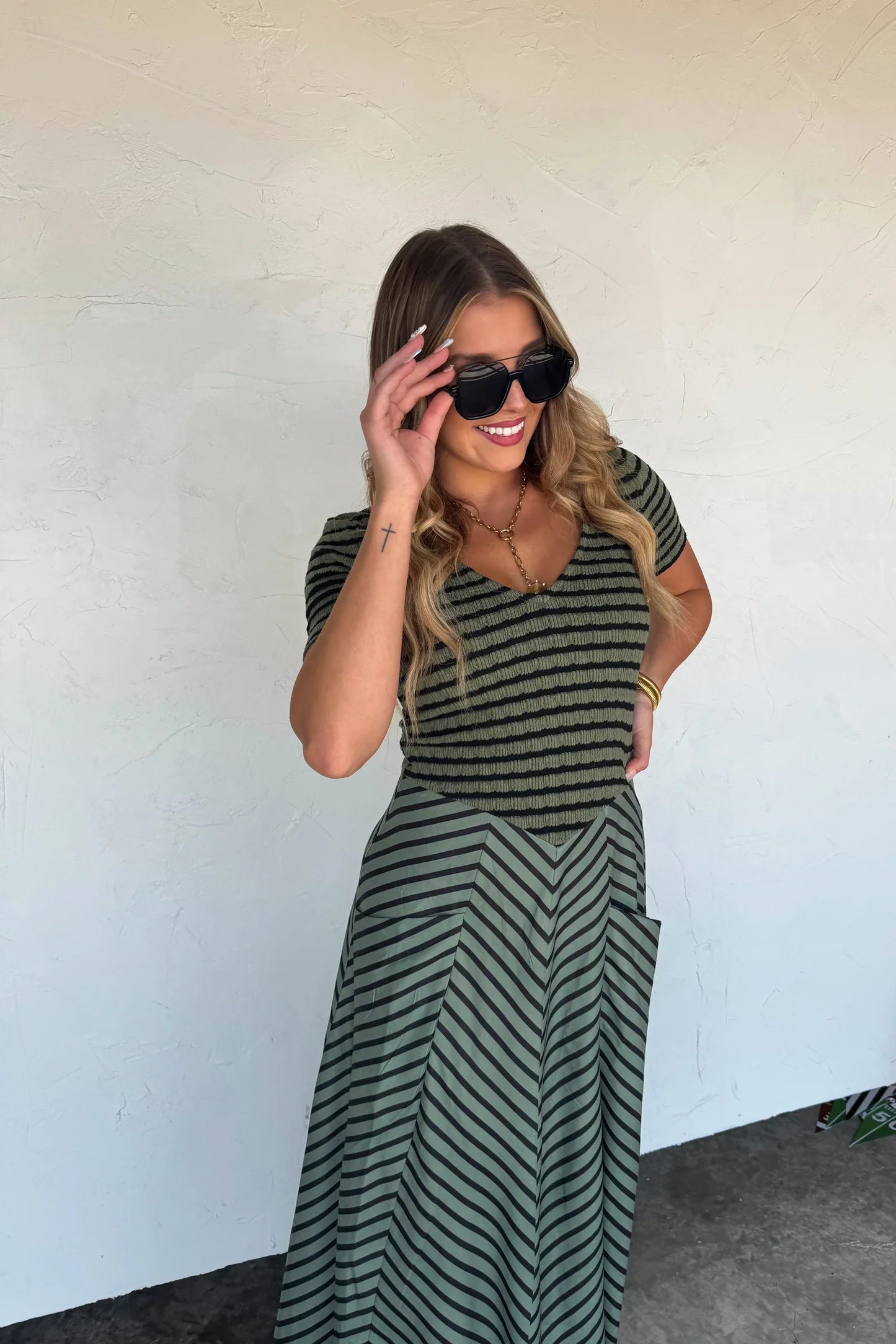 PREORDER: Calista Stripe Dress