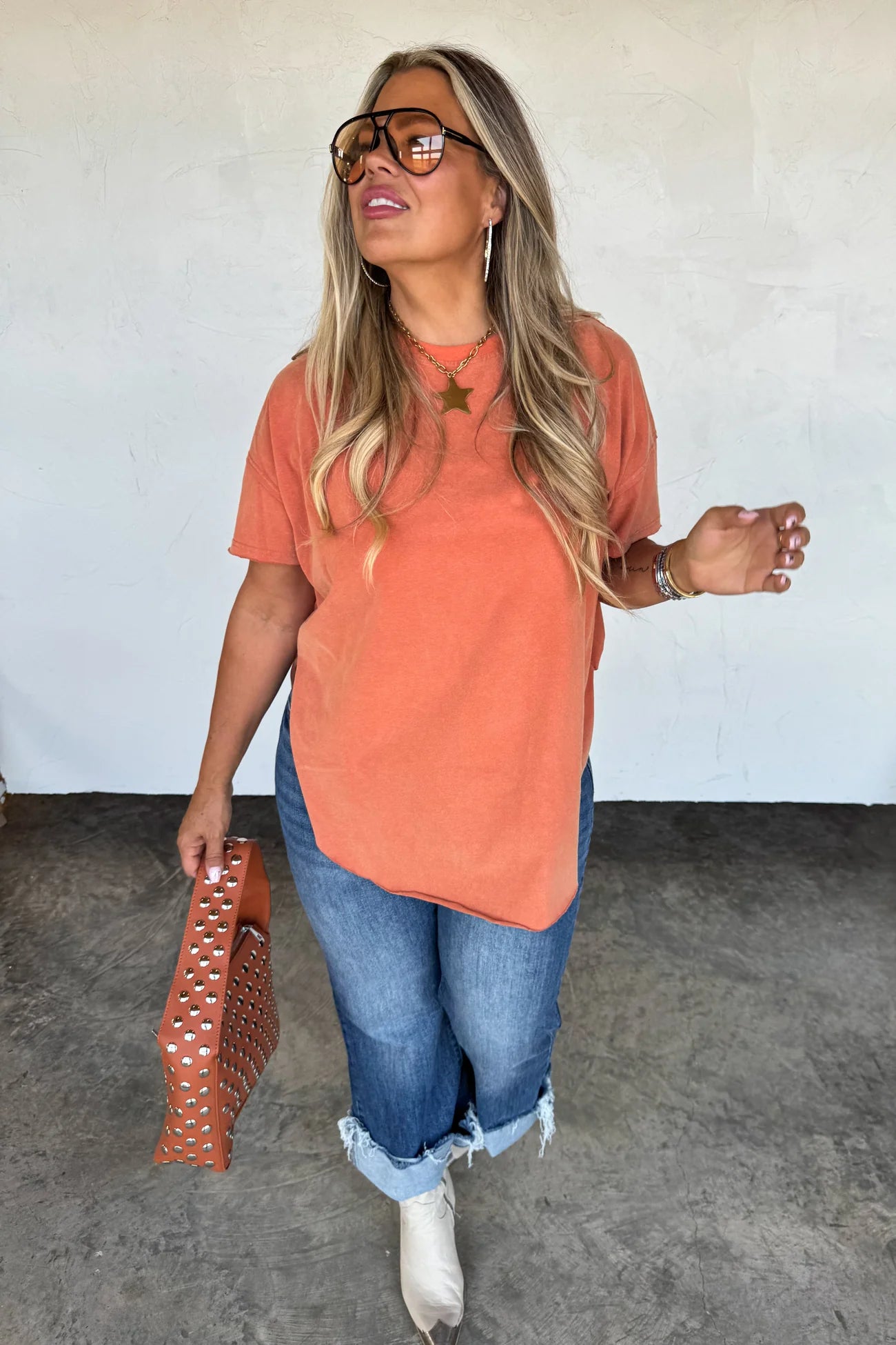 Joey Washed Cotton Boyfriend Tee