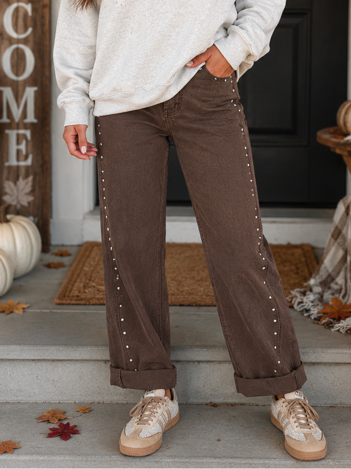Rivet Ankle Jeans