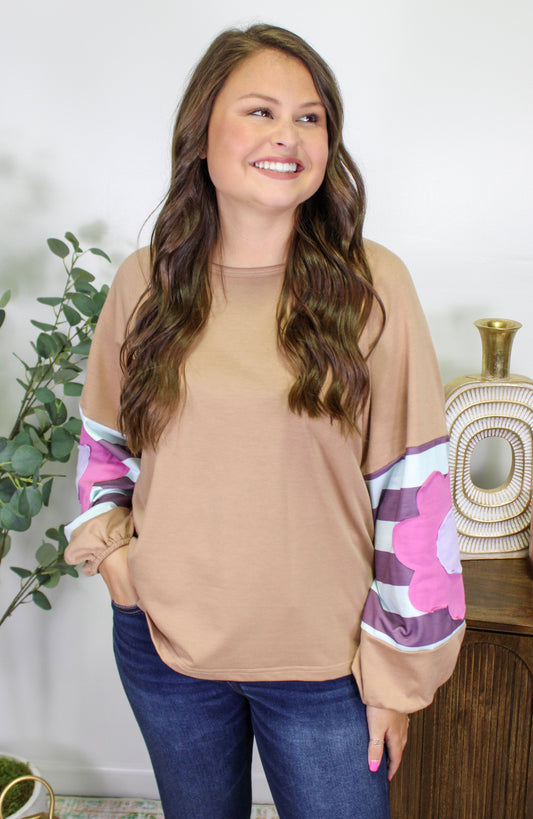 Brown Boho Top LT