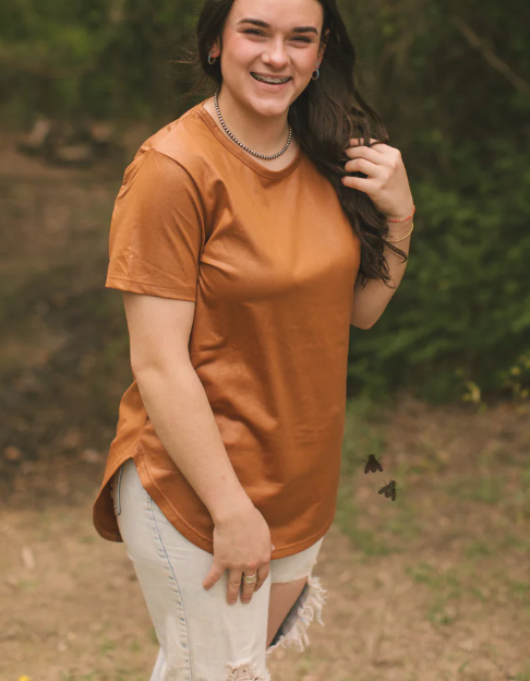 Swanky Leather Top by 2 Fly