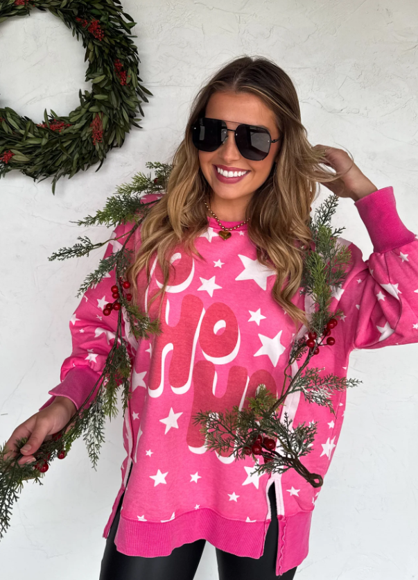 PREORDER: Merry and Ho Ho Ho Classic Crew Pullover