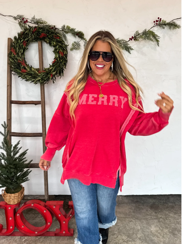 PREORDER: Merry and Ho Ho Ho Classic Crew Pullover