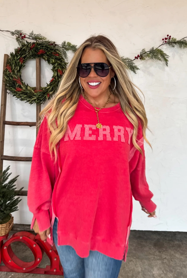 PREORDER: Merry and Ho Ho Ho Classic Crew Pullover