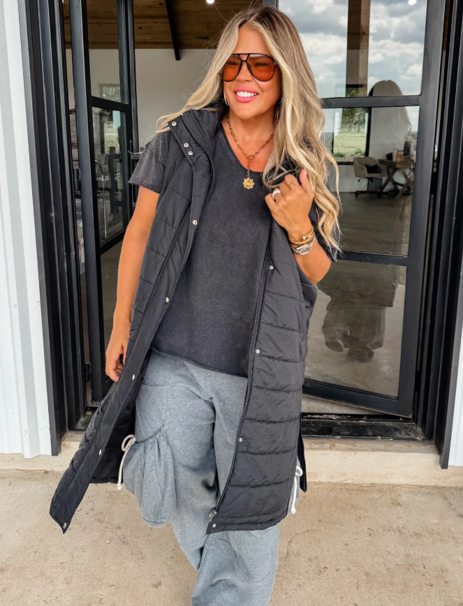 PREORDER: Kendall Long Puffer Vest