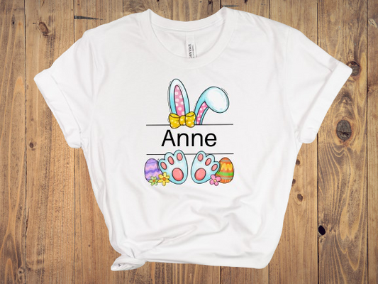 Custom Made Child's Easter Shirt - Boy or Girl Rabbit