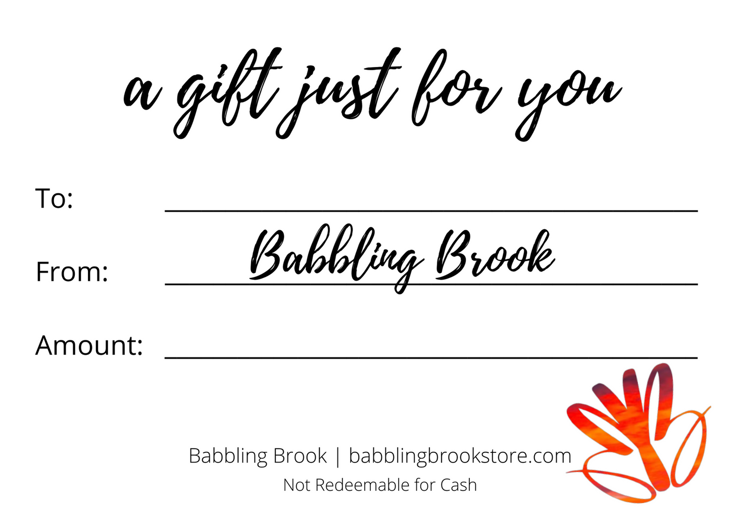 Babbling Brook Gift Card