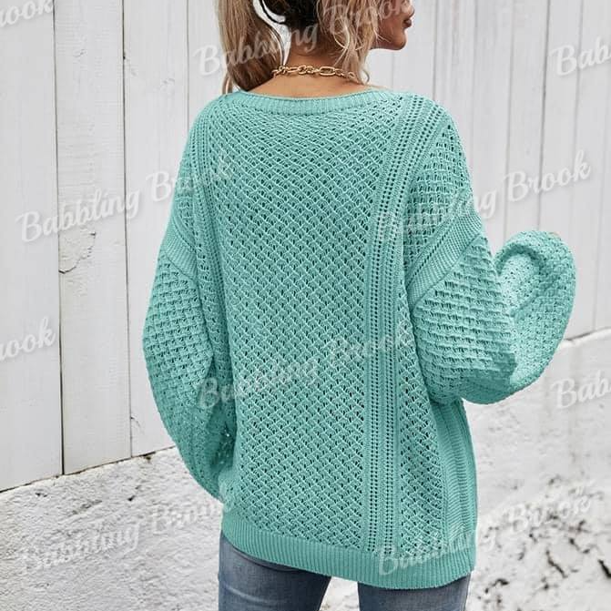 Loose Off-Shoulder Sweater