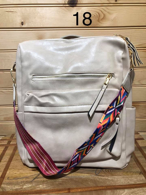 Pre-Order: Vegan Leather Bag/Backpack Purse/Tote