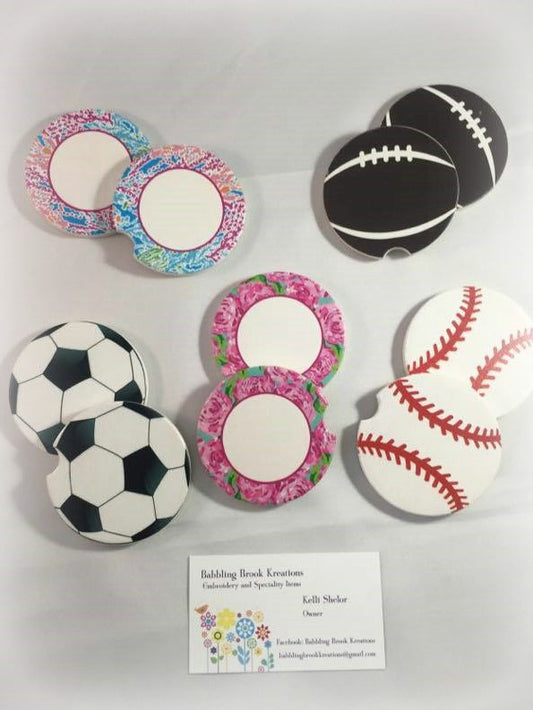 Ceramic Car Coasters - Babbling Brook